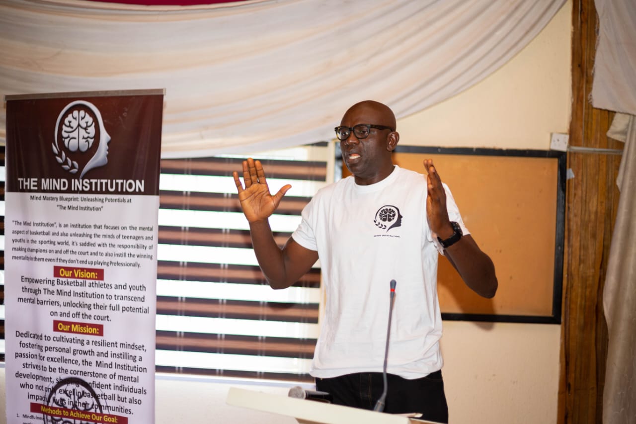 Founder speaking during a foundation leadership and mentoring session